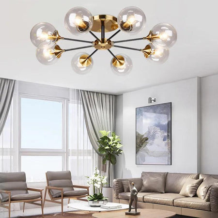 Luminaire Plafonnier verre et métal élégant – Référence : Mylan4820- - Nexa Lights