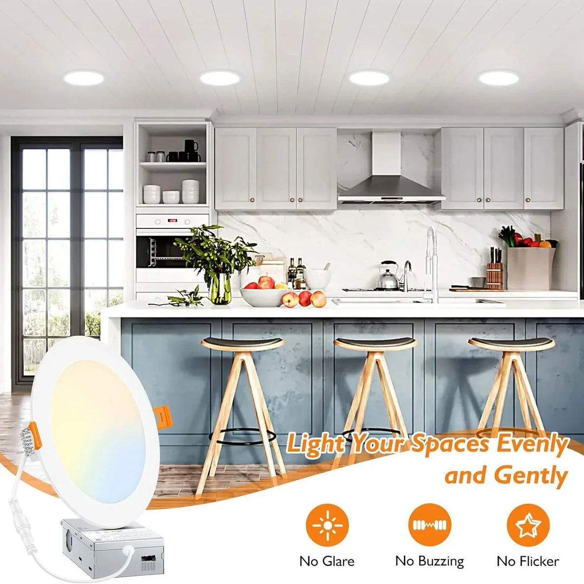 Luminaire Spot encastrable finition brillante – Référence : Liora3847- - Nexa Lights