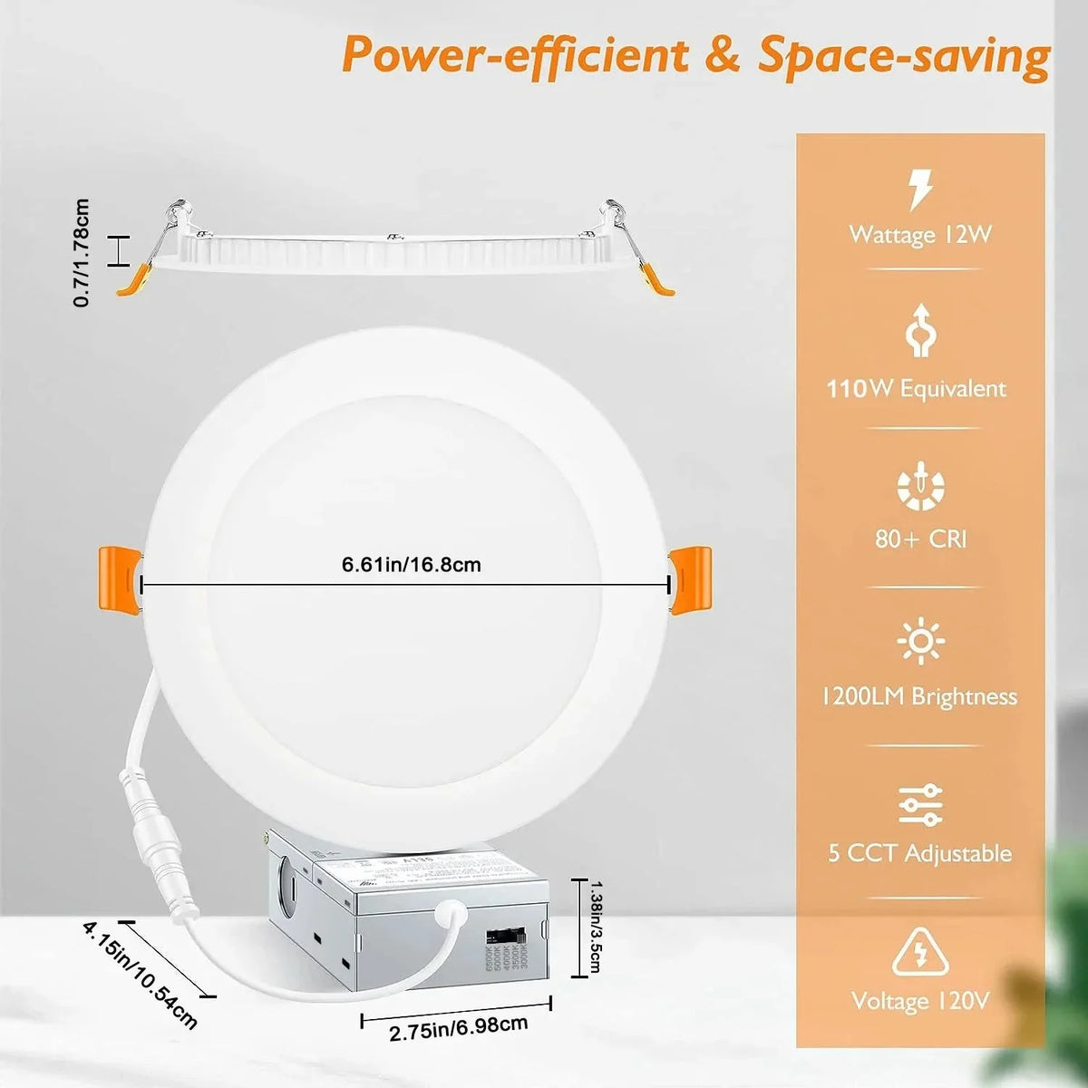 Luminaire Spot encastrable finition brillante – Référence : Liora3847- - Nexa Lights