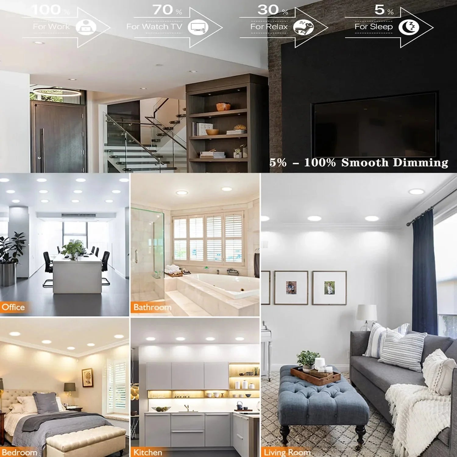 Luminaire Spot encastrable finition brillante – Référence : Liora3847- - Nexa Lights
