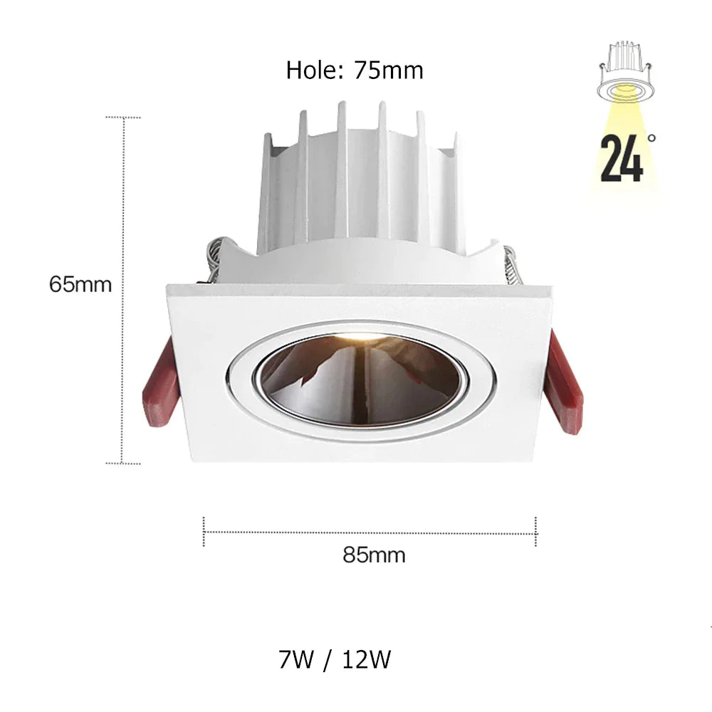 Luminaire Spot orientable à 360° argenté – Référence : Elina3847- - Nexa Lights