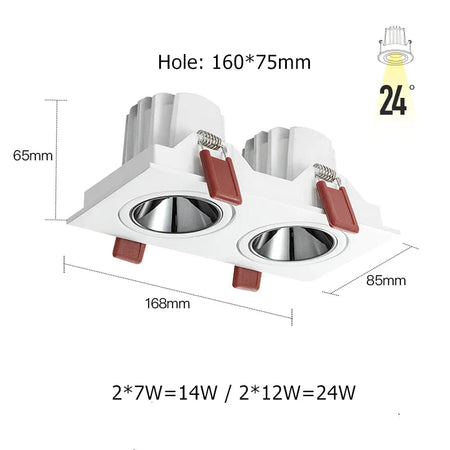Luminaire Spot orientable à 360° argenté – Référence : Elina3847- - Nexa Lights
