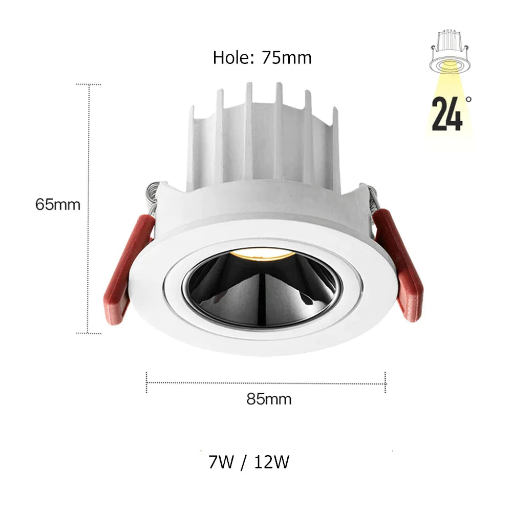 Luminaire Spot orientable à 360° argenté – Référence : Elina3847- - Nexa Lights