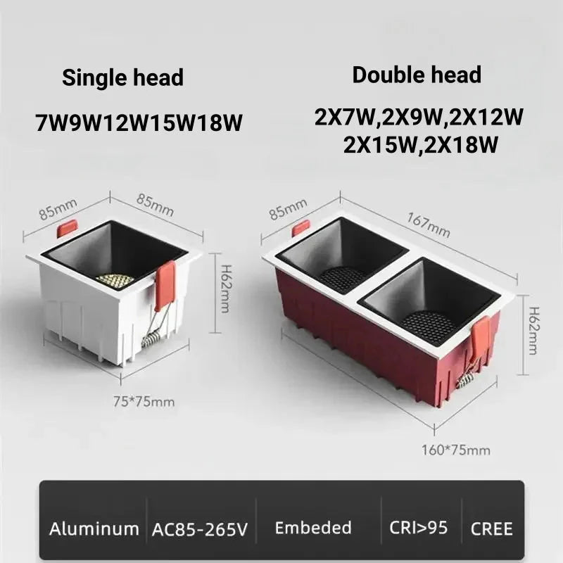 Luminaire Spot tête directionnelle argentée – Référence : Elina6732- - Nexa Lights