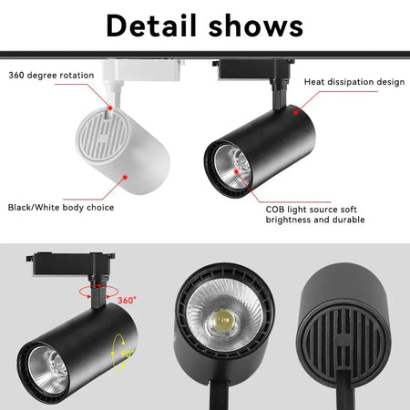 Luminaire Spot tête directionnelle blanc – Référence : Loriane7624- - Nexa Lights