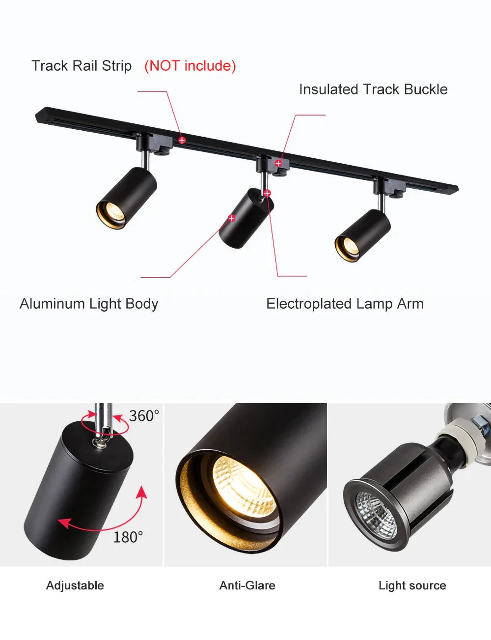 Luminaire Spot tête directionnelle chrome – Référence : Aléa3745- - Nexa Lights