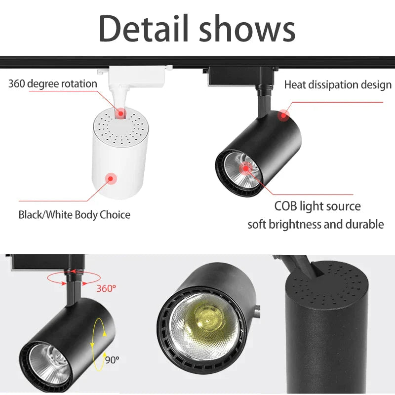 Luminaire Spot tête directionnelle chrome – Référence : Elora7369- - Nexa Lights