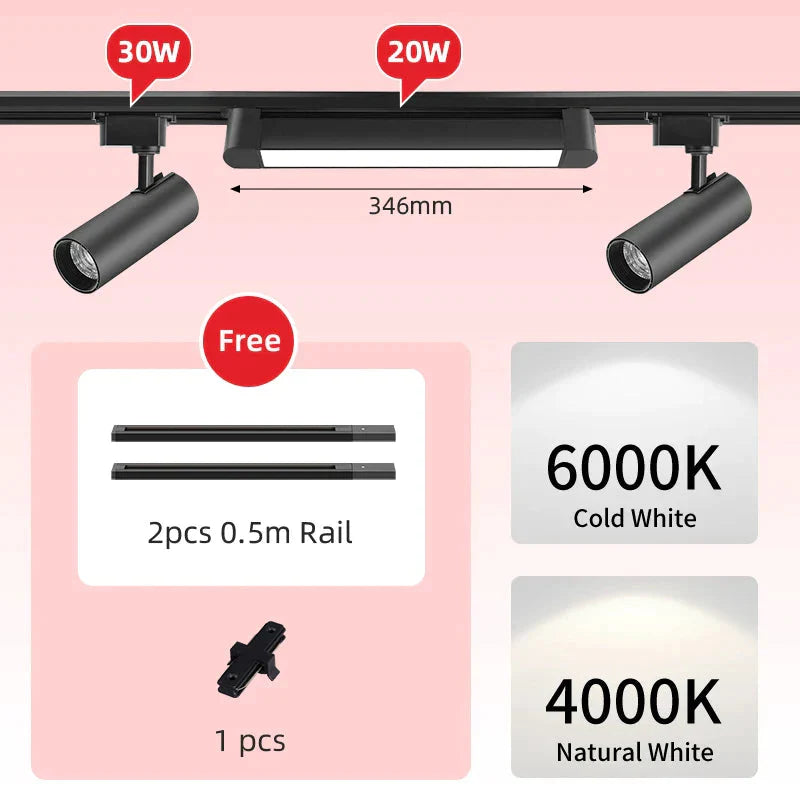 Luminaire Spot tête directionnelle chrome – Référence : Elowen5721- - Nexa Lights