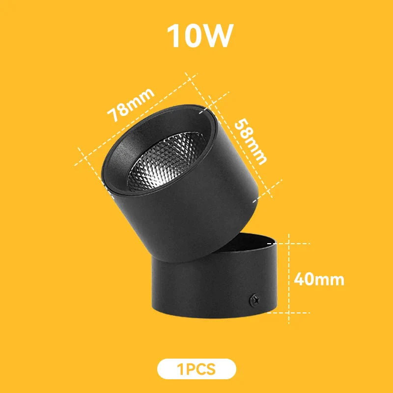 Luminaire Spot tête directionnelle chromée – Référence : Liora3472- - Nexa Lights