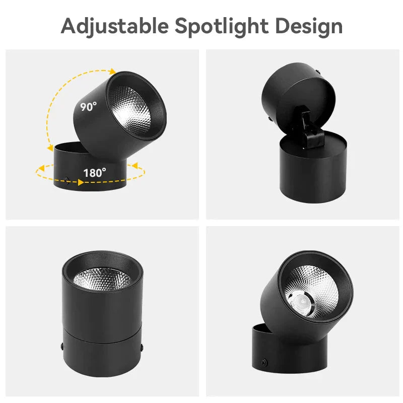 Luminaire Spot tête directionnelle chromée – Référence : Liora3472- - Nexa Lights