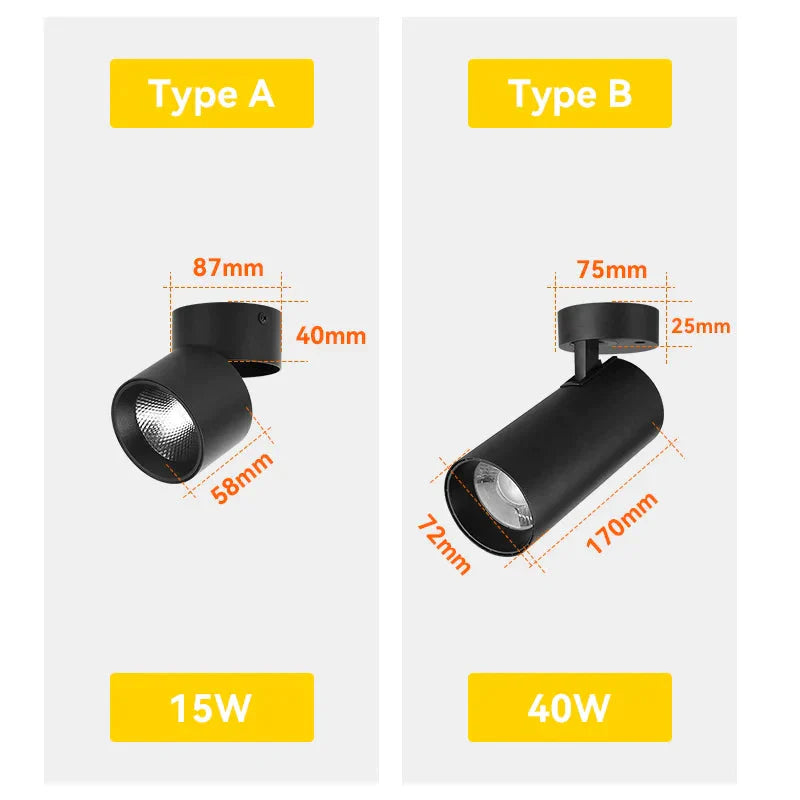 Luminaire Spot tête directionnelle chromée – Référence : Liora3472- - Nexa Lights