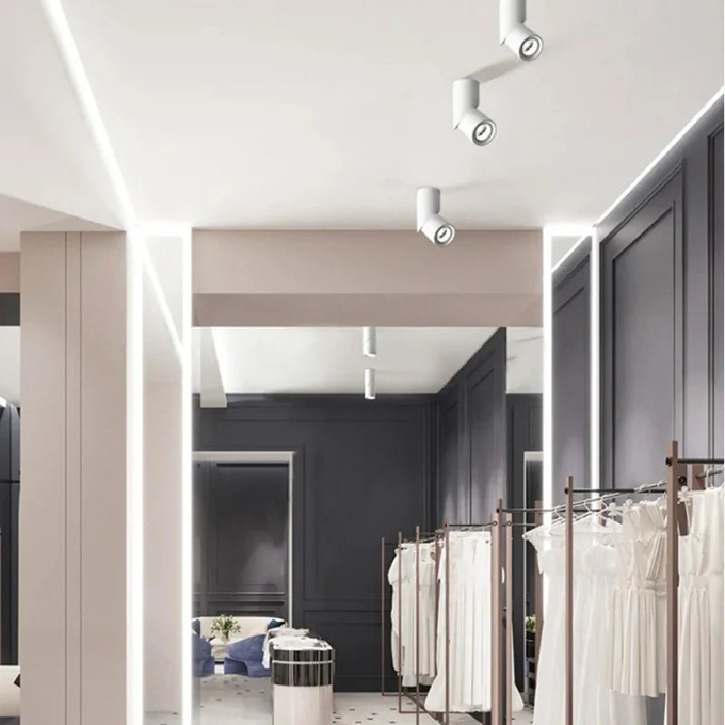 Luminaire Spot tête directionnelle finition noire – Référence : Loris7382- - Nexa Lights