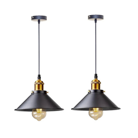Luminaire Suspension abat-jour en métal noir – Référence : Thélio5623-Luminaire Suspendu - Nexa Lights