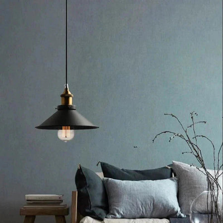 Luminaire Suspension abat-jour en métal noir – Référence : Thélio5623-Luminaire Suspendu - Nexa Lights
