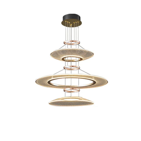 Luminaire Suspension aluminium doré brillant – Référence : Arnaud5623-Luminaire Suspendu - Nexa Lights