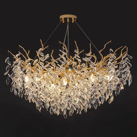 Luminaire Suspension aluminium et cristal – Référence : Lioran5623- - Nexa Lights