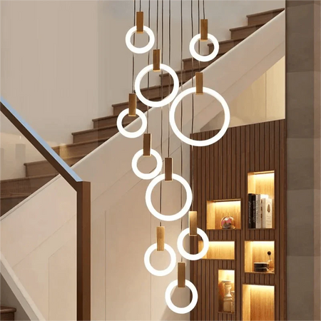 Luminaire Suspension anneaux lumineux élégants – Référence : Marvyn5820- - Nexa Lights
