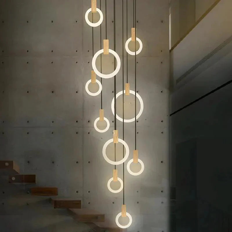 Luminaire Suspension anneaux lumineux élégants – Référence : Marvyn5820- - Nexa Lights