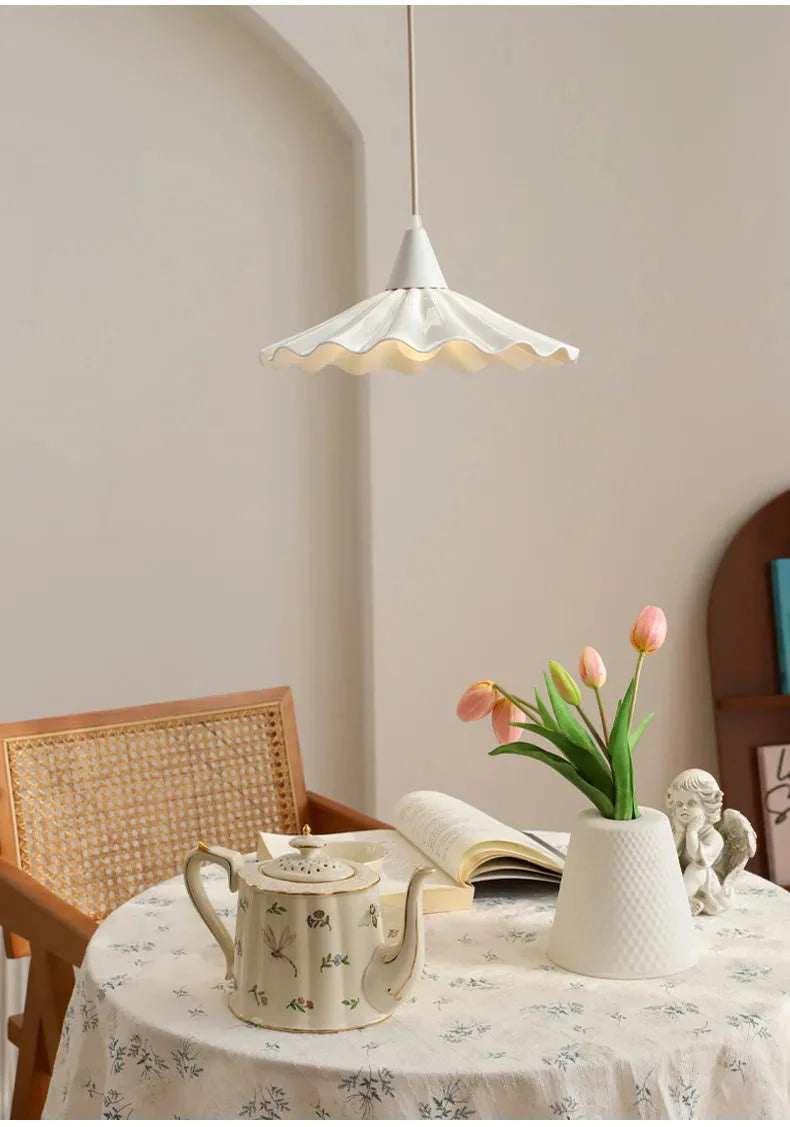 Luminaire Suspension céramique dentelle – Référence : Marisol5821- - Nexa Lights
