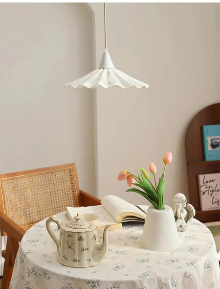 Luminaire Suspension céramique dentelle – Référence : Marisol5821- - Nexa Lights
