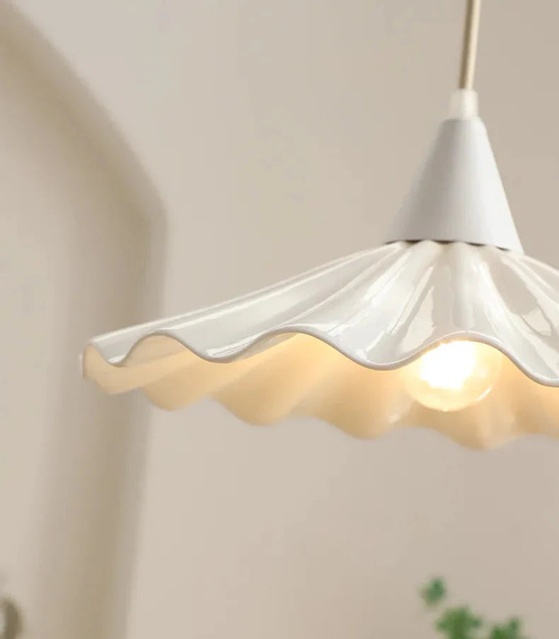 Luminaire Suspension céramique dentelle – Référence : Marisol5821- - Nexa Lights