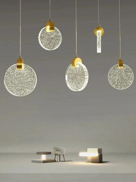 Luminaire Suspension cristal doré élégant – Référence : Isolde4732-Luminaire Suspendu - Nexa Lights