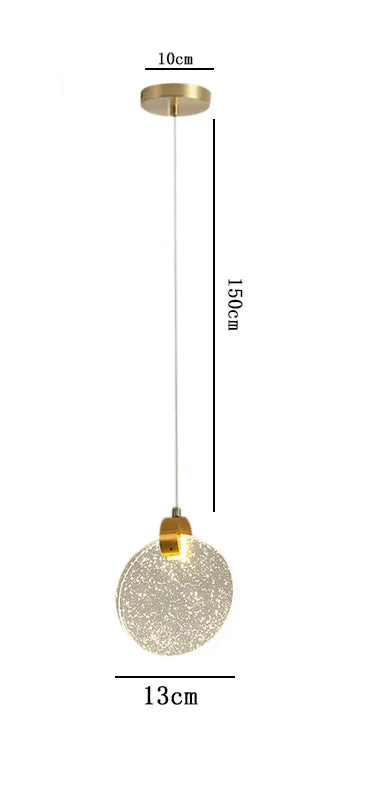 Luminaire Suspension cristal doré élégant – Référence : Isolde4732-Luminaire Suspendu - Nexa Lights