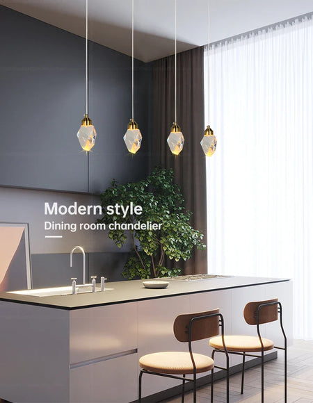 Luminaire Suspension cristal éclatant – Référence : Marvyn5623- - Nexa Lights