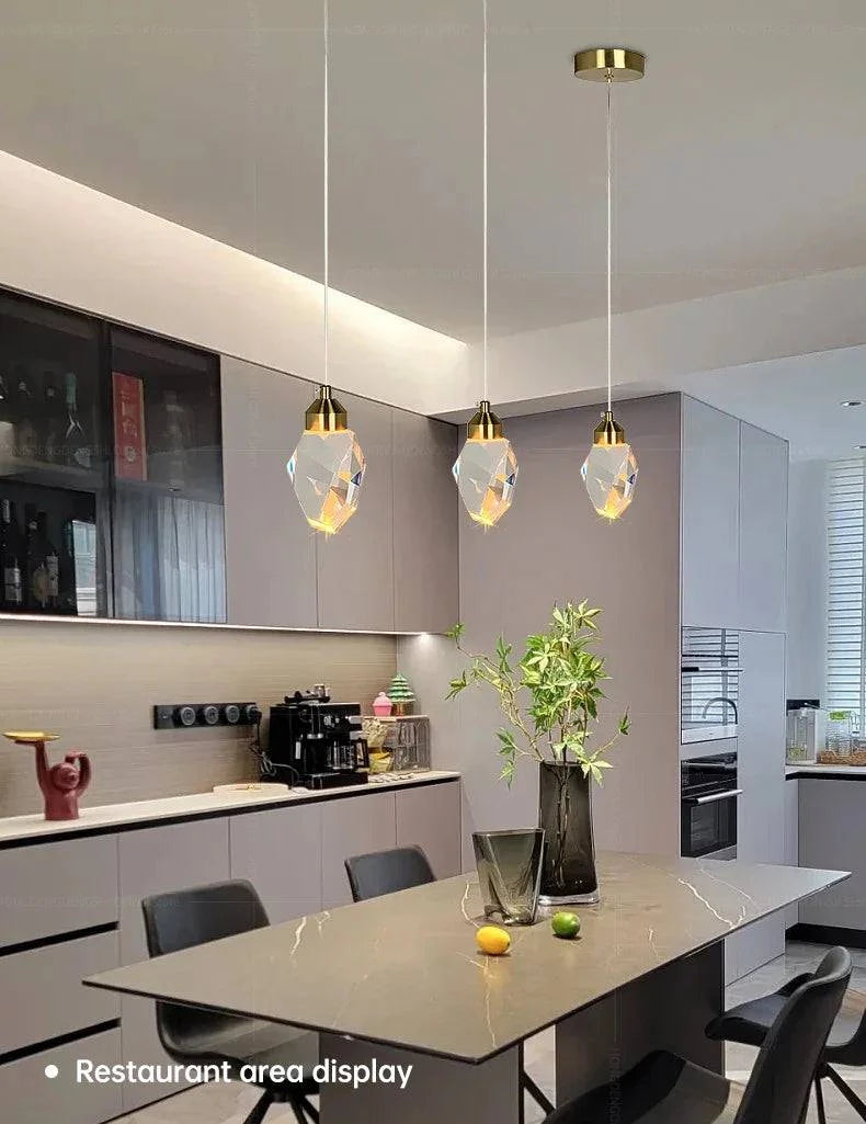 Luminaire Suspension cristal éclatant – Référence : Marvyn5623- - Nexa Lights