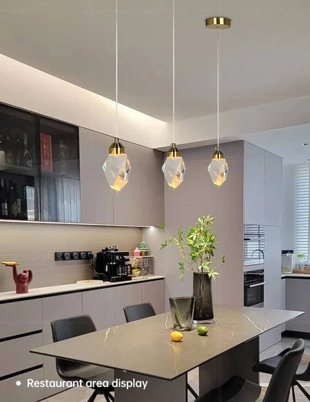 Luminaire Suspension cristal éclatant – Référence : Marvyn5623- - Nexa Lights