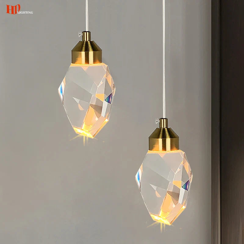 Luminaire Suspension cristal éclatant – Référence : Marvyn5623- - Nexa Lights