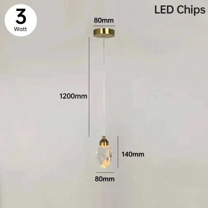 Luminaire Suspension cristal éclatant – Référence : Marvyn5623- - Nexa Lights