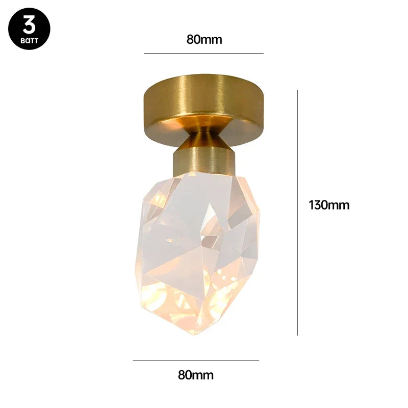 Luminaire Suspension cristal éclatant – Référence : Marvyn5623- - Nexa Lights