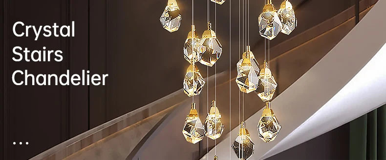 Luminaire Suspension cristal éclatant – Référence : Marvyn5623- - Nexa Lights