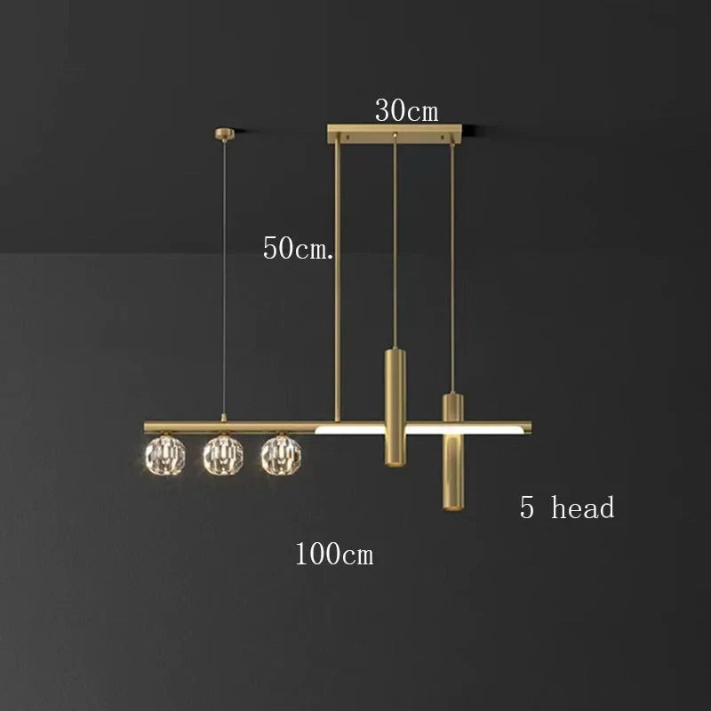 Luminaire Suspension cristal étincelant – Référence : Marvyn4652- - Nexa Lights