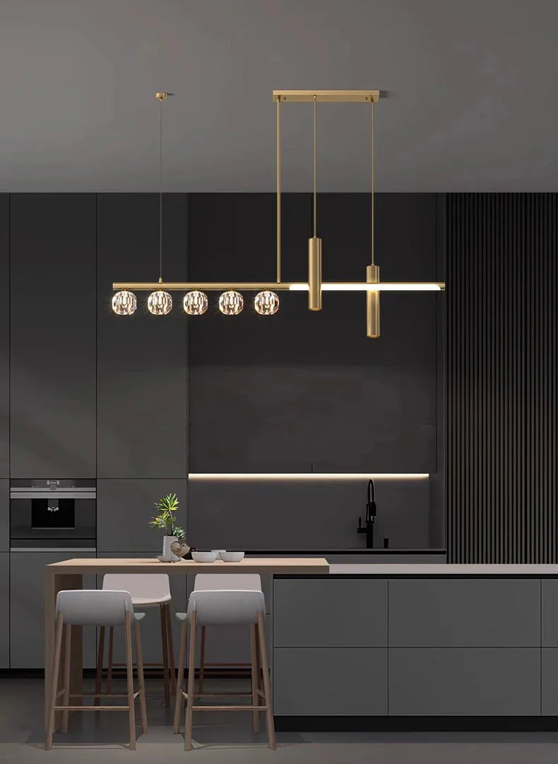 Luminaire Suspension cristal étincelant – Référence : Marvyn4652- - Nexa Lights