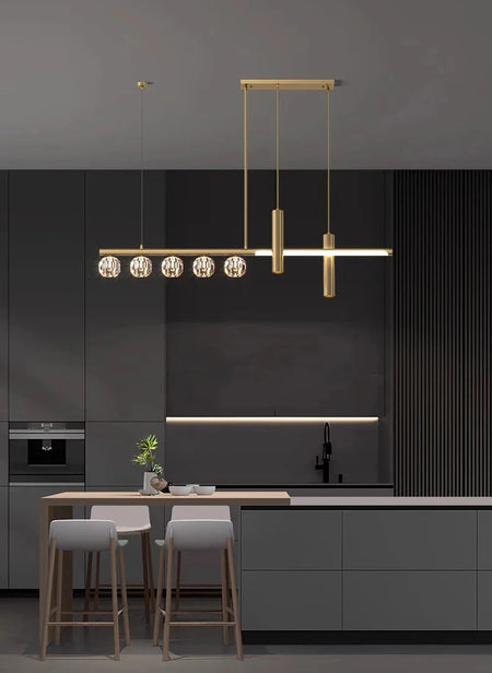Luminaire Suspension cristal étincelant – Référence : Marvyn4652- - Nexa Lights