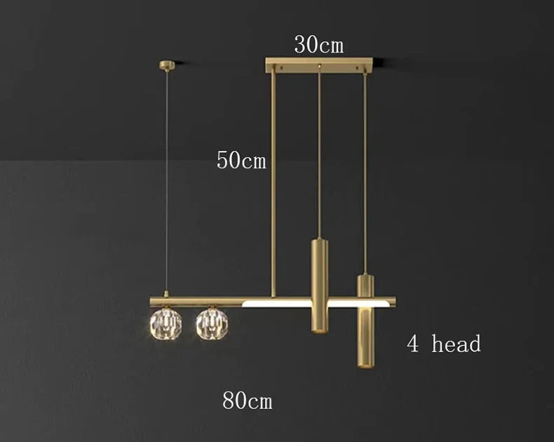 Luminaire Suspension cristal étincelant – Référence : Marvyn4652- - Nexa Lights