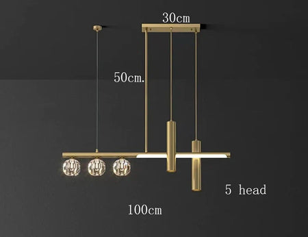 Luminaire Suspension cristal étincelant – Référence : Marvyn4652- - Nexa Lights
