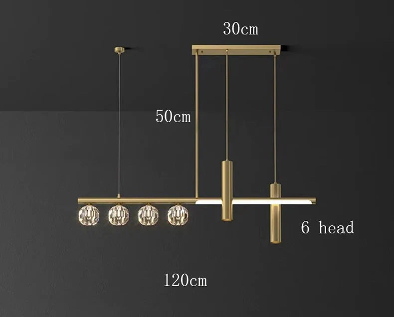 Luminaire Suspension cristal étincelant – Référence : Marvyn4652- - Nexa Lights