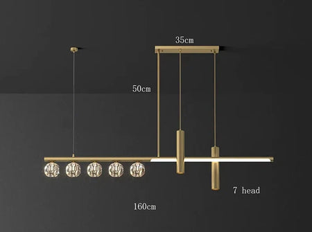 Luminaire Suspension cristal étincelant – Référence : Marvyn4652- - Nexa Lights