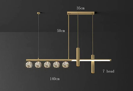 Luminaire Suspension cristal étincelant – Référence : Marvyn4652- - Nexa Lights