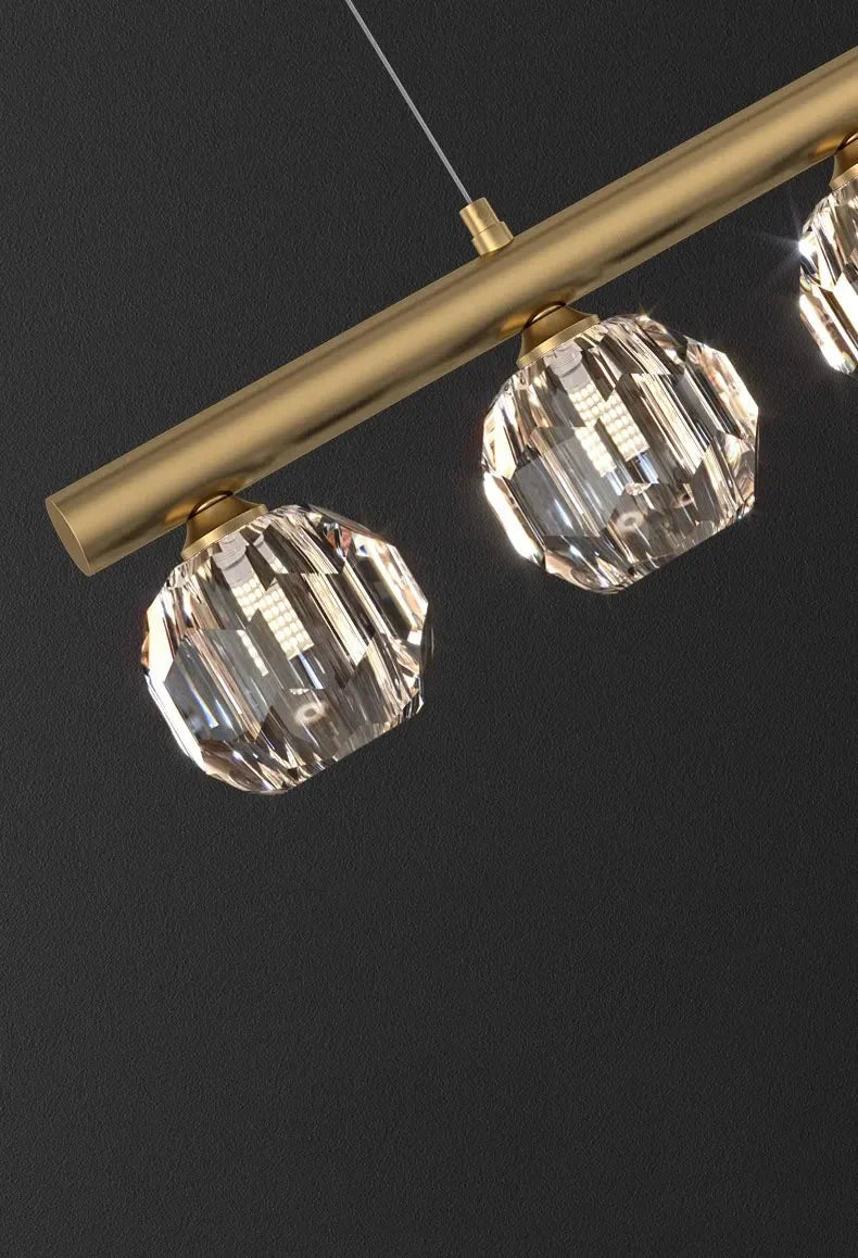 Luminaire Suspension cristal étincelant – Référence : Marvyn4652- - Nexa Lights