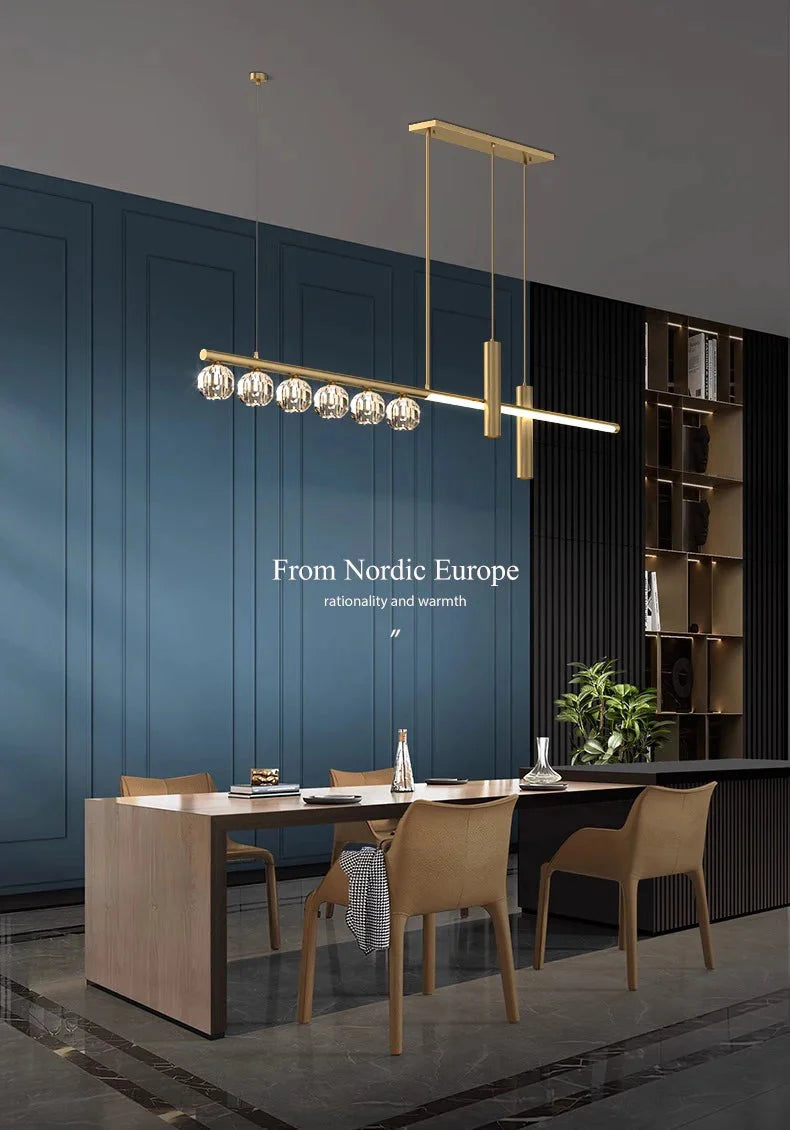 Luminaire Suspension cristal étincelant – Référence : Marvyn4652- - Nexa Lights