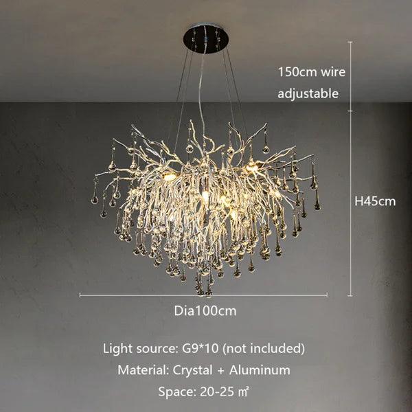 Luminaire Suspension cristal postmoderne – Référence : Loriane5823- - Nexa Lights