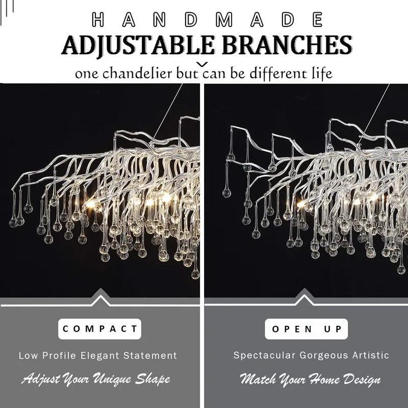 Luminaire Suspension cristal postmoderne – Référence : Loriane5823- - Nexa Lights