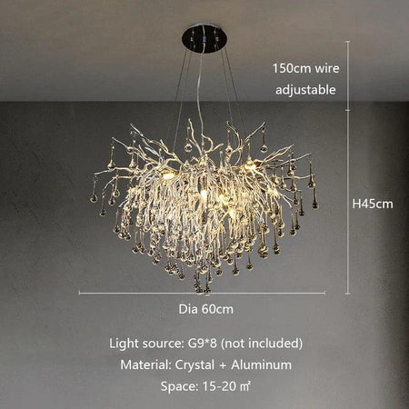 Luminaire Suspension cristal postmoderne – Référence : Loriane5823- - Nexa Lights