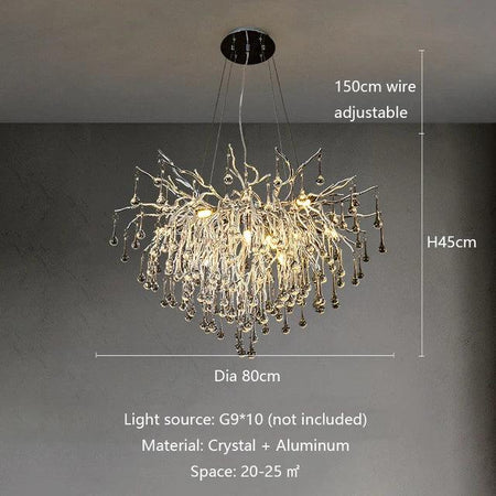 Luminaire Suspension cristal postmoderne – Référence : Loriane5823- - Nexa Lights