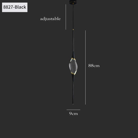 Luminaire Suspension cristal translucide et cuivre – Référence : Mariel3752-Luminaire Suspendu - Nexa Lights