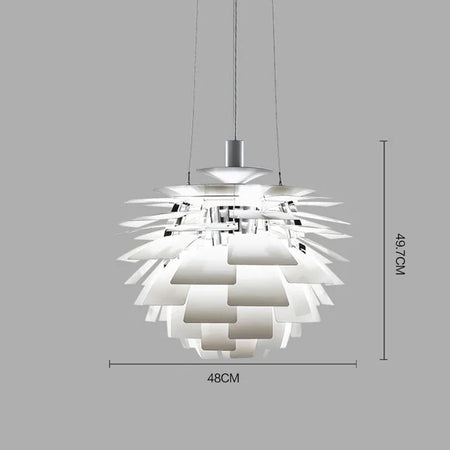 Luminaire Suspension design cône de pin aluminium – Référence : Elowen4827-Luminaire Suspendu - Nexa Lights